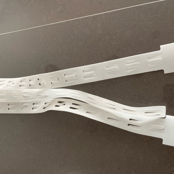 NWOT-CLIP STRIPS! PLASTIC DISPLAY/STORAGE, EACH 21” LONG. 12 Strips w/ 7 hooks. - Picture 7 of 7